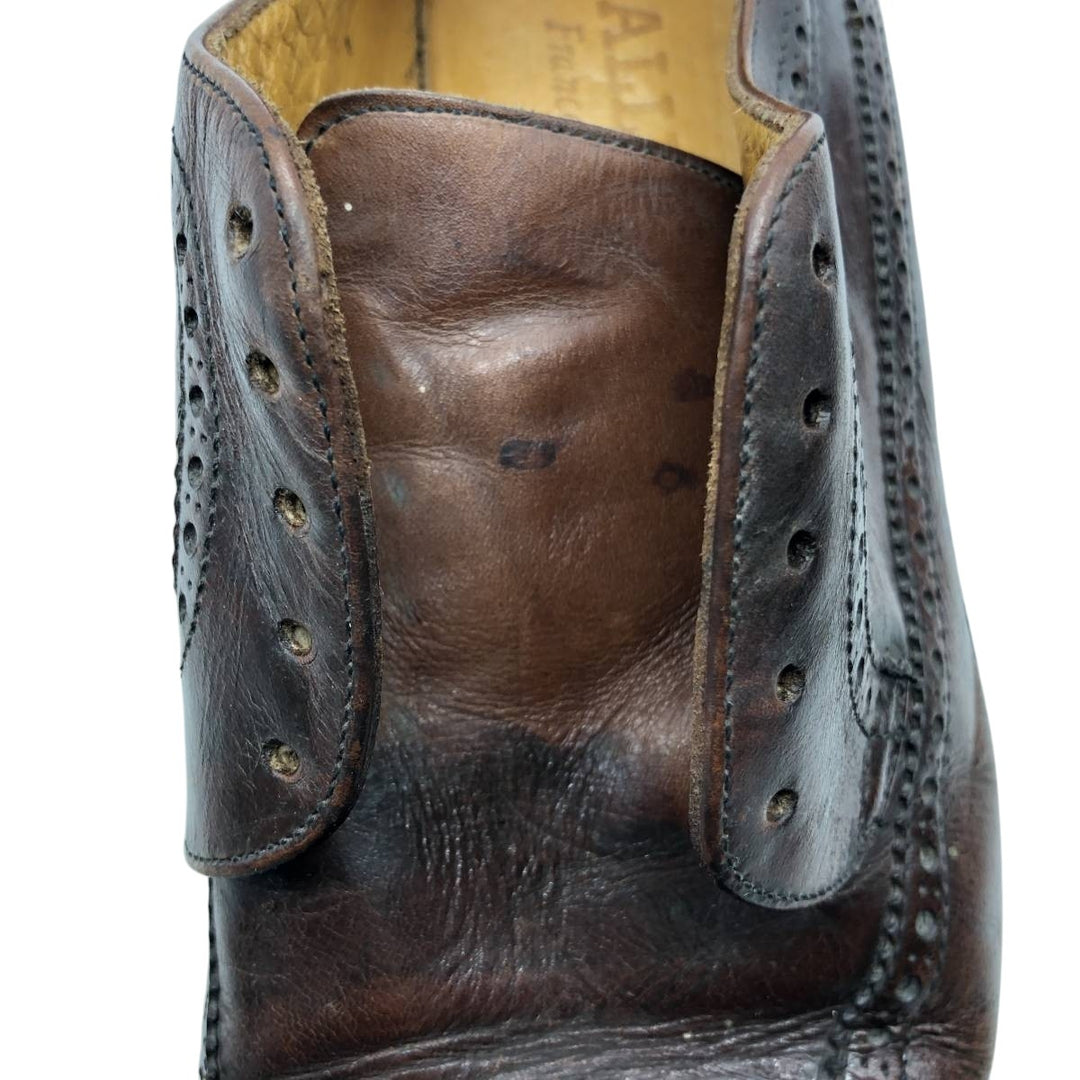 Cole Haan Straight Tip Shoes 10 1/2 Men's 28.5cm genuine leather brown type Vintage Second Hand