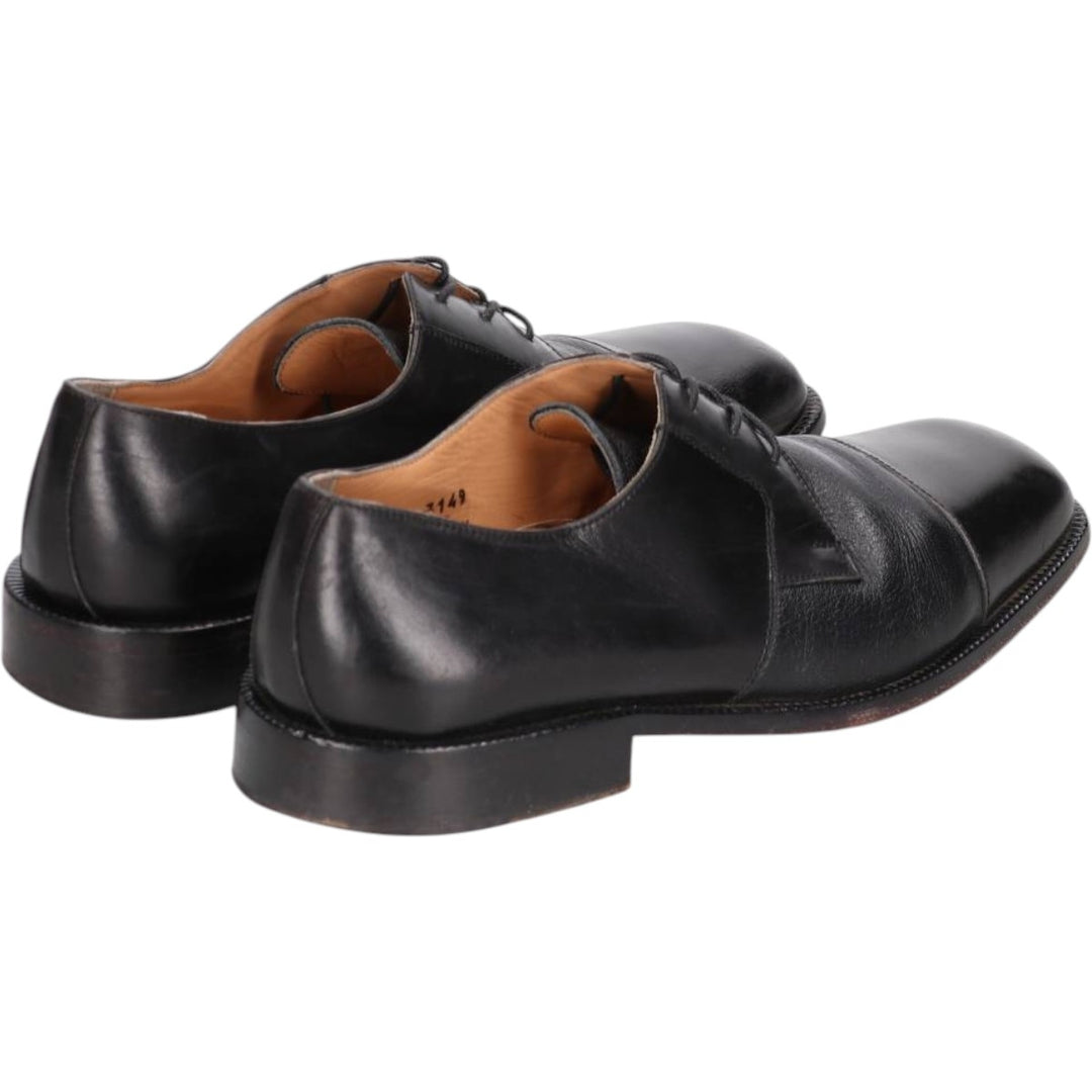 ZILLIONI square-toe straight-tip shoes, made in Italy, size 8M Men's 26.0cm genuine leather black type Vintage Second Hand