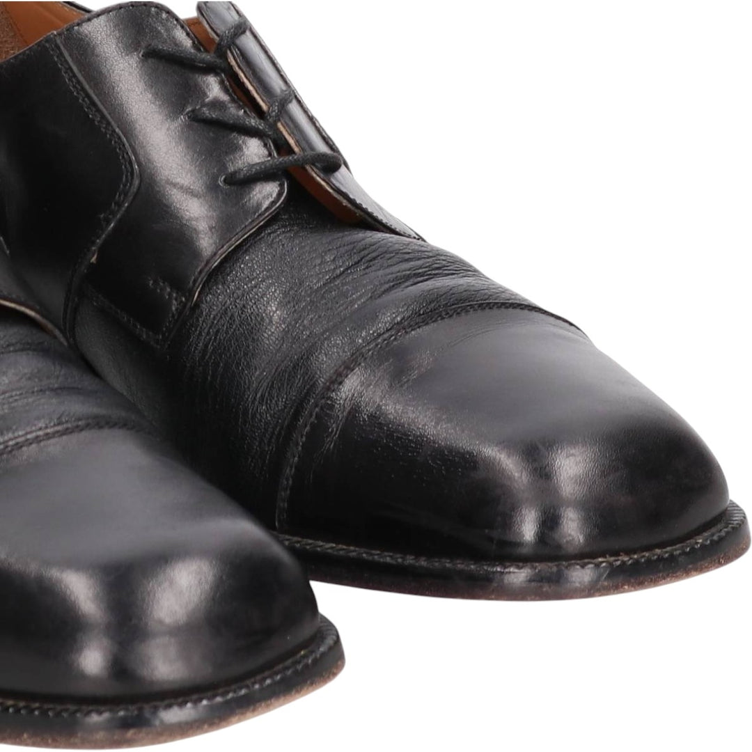 ZILLIONI square-toe straight-tip shoes, made in Italy, size 8M Men's 26.0cm genuine leather black type Vintage Second Hand