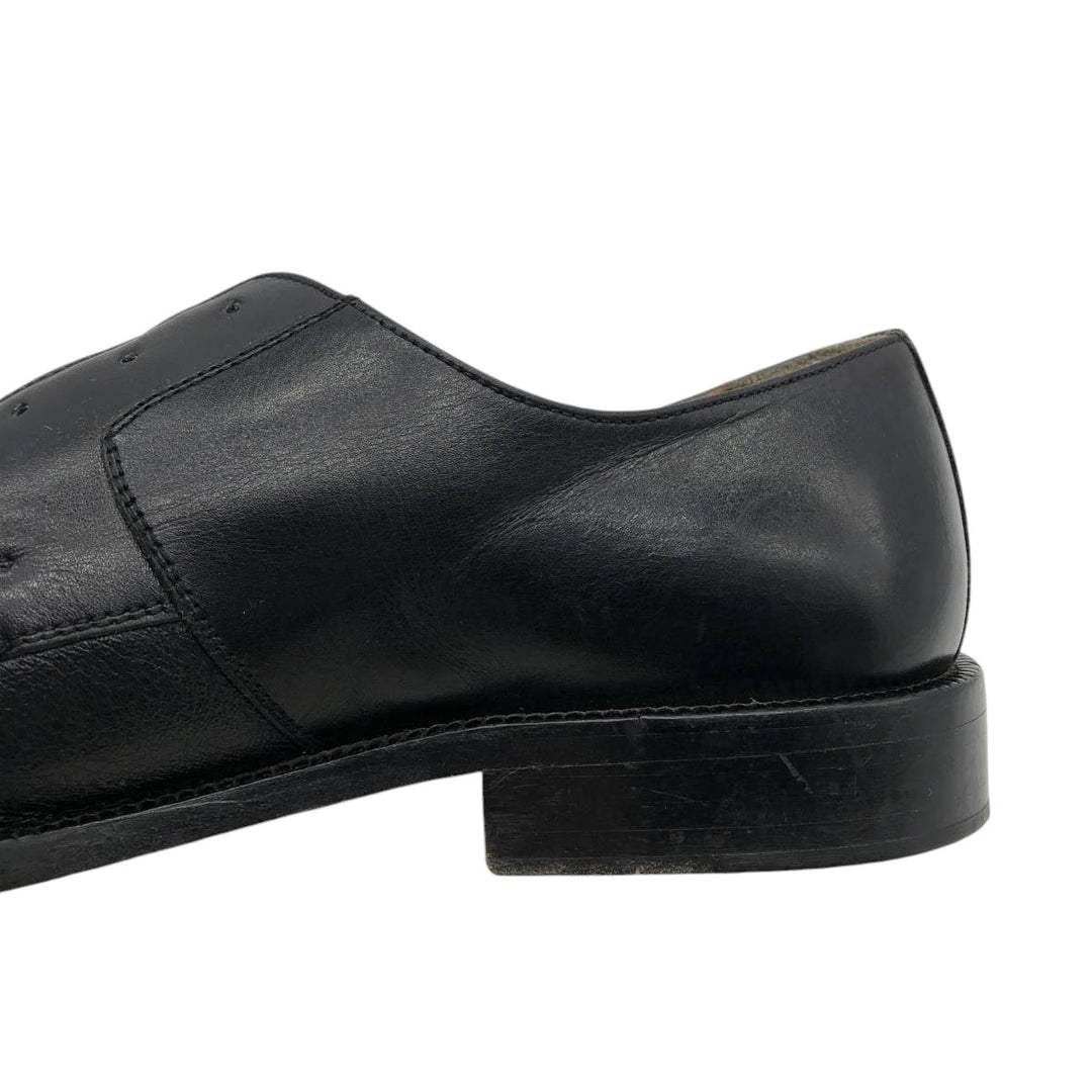 ZILLIONI square-toe straight-tip shoes, made in Italy, size 8M Men's 26.0cm genuine leather black type Vintage Second Hand