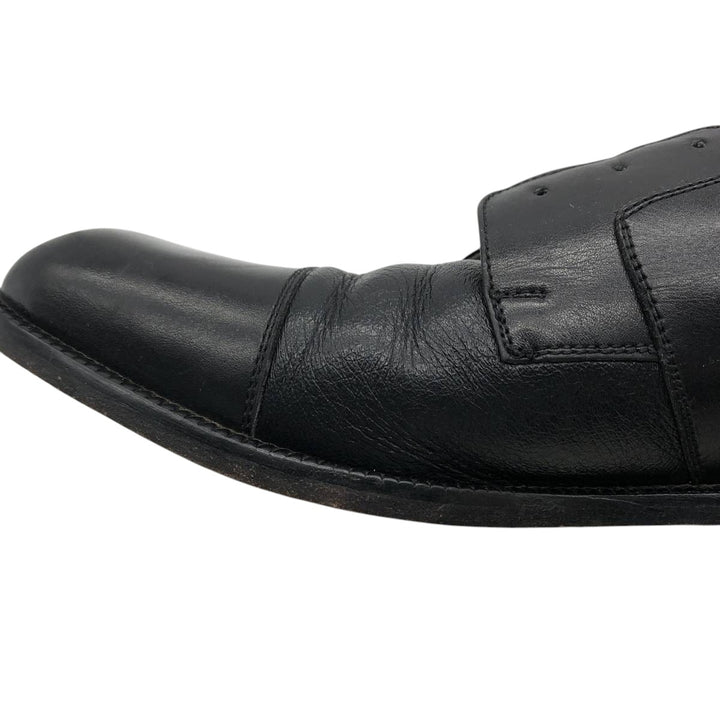 ZILLIONI square-toe straight-tip shoes, made in Italy, size 8M Men's 26.0cm genuine leather black type Vintage Second Hand