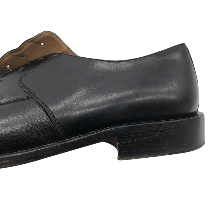 ZILLIONI square-toe straight-tip shoes, made in Italy, size 8M Men's 26.0cm genuine leather black type Vintage Second Hand
