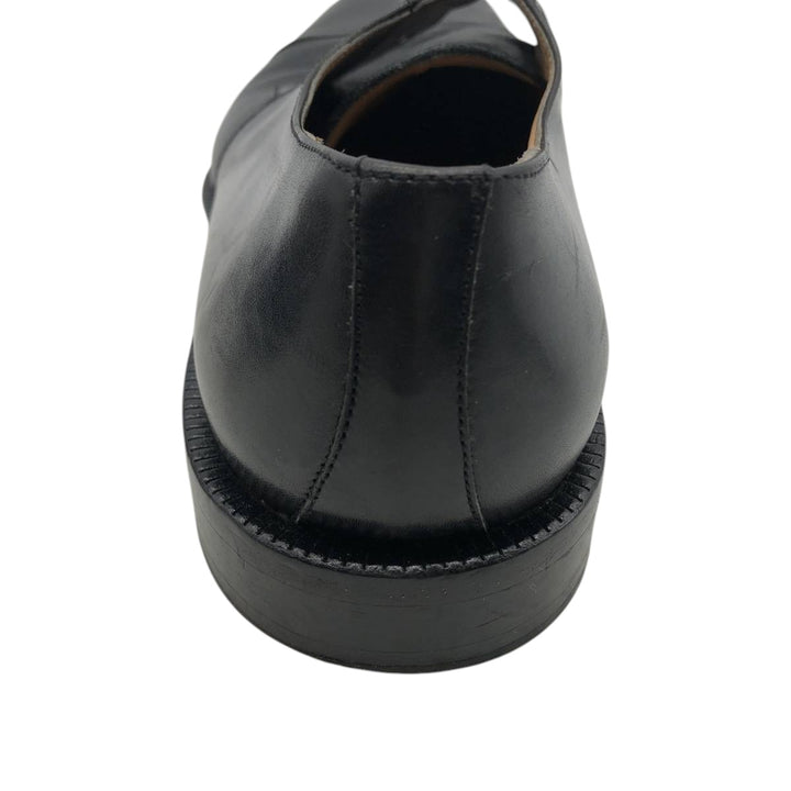 ZILLIONI square-toe straight-tip shoes, made in Italy, size 8M Men's 26.0cm genuine leather black type Vintage Second Hand