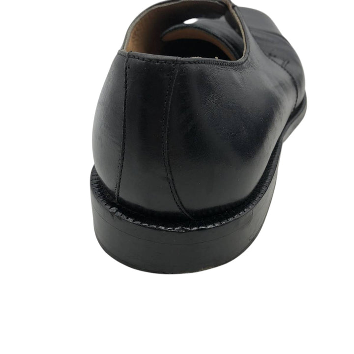 ZILLIONI square-toe straight-tip shoes, made in Italy, size 8M Men's 26.0cm genuine leather black type Vintage Second Hand