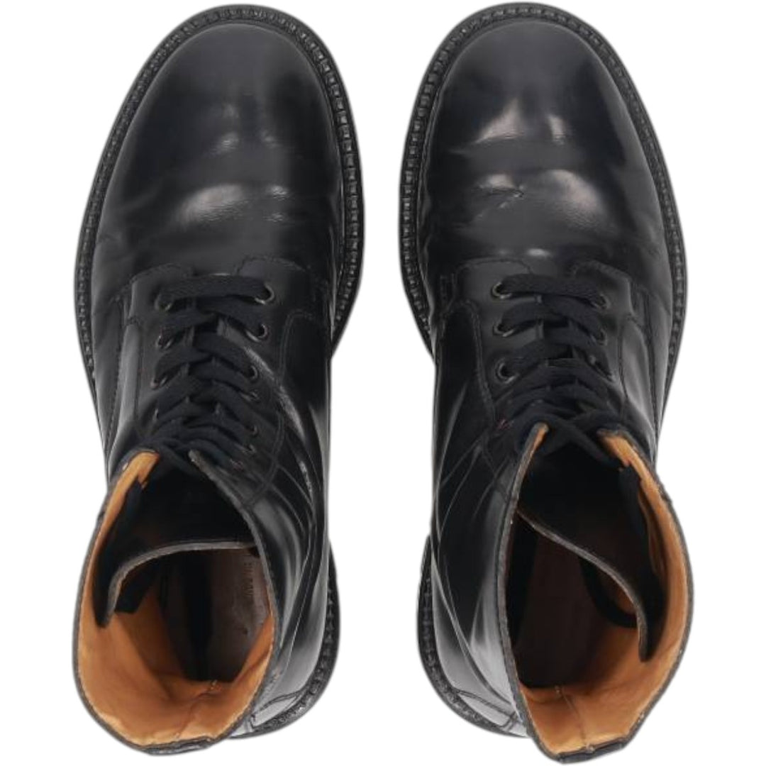 J.Crew 7 1/2" Leather Boots, Made in Italy Men's 25.5cm genuine leather black type Vintage Second Hand