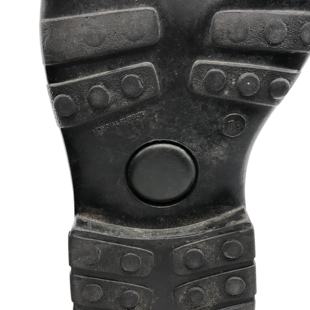 J.Crew 7 1/2" Leather Boots, Made in Italy Men's 25.5cm genuine leather black type Vintage Second Hand