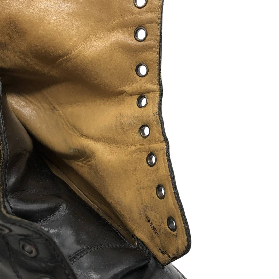 J.Crew 7 1/2" Leather Boots, Made in Italy Men's 25.5cm genuine leather black type Vintage Second Hand