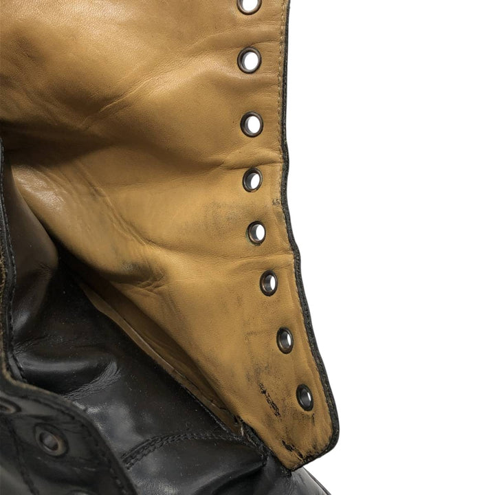 J.Crew 7 1/2" Leather Boots, Made in Italy Men's 25.5cm genuine leather black type Vintage Second Hand