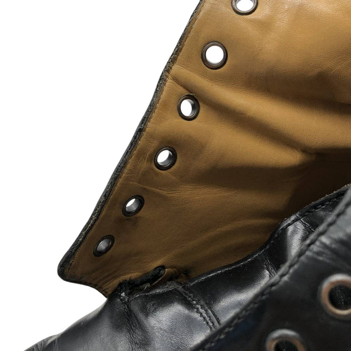 J.Crew 7 1/2" Leather Boots, Made in Italy Men's 25.5cm genuine leather black type Vintage Second Hand