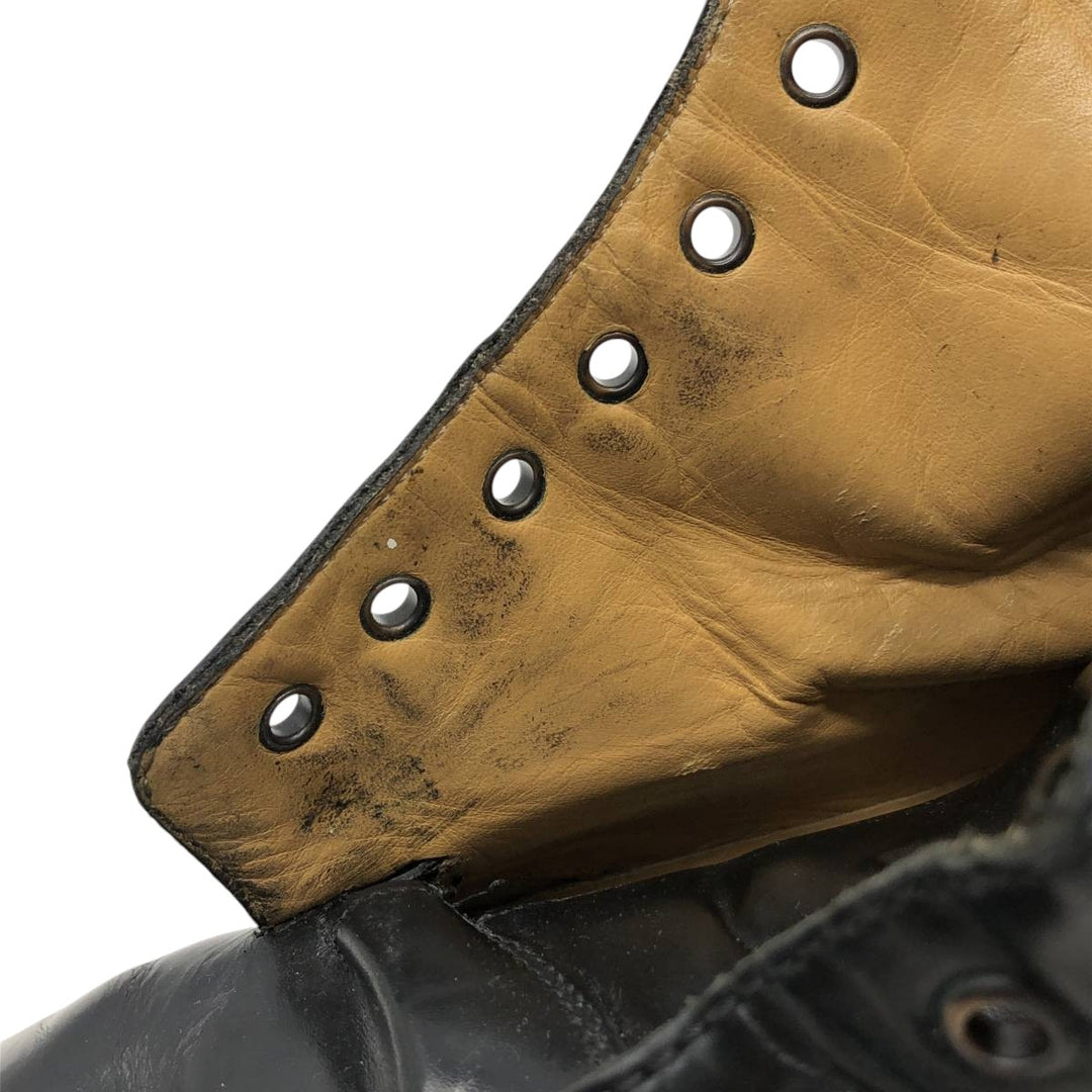 J.Crew 7 1/2" Leather Boots, Made in Italy Men's 25.5cm genuine leather black type Vintage Second Hand