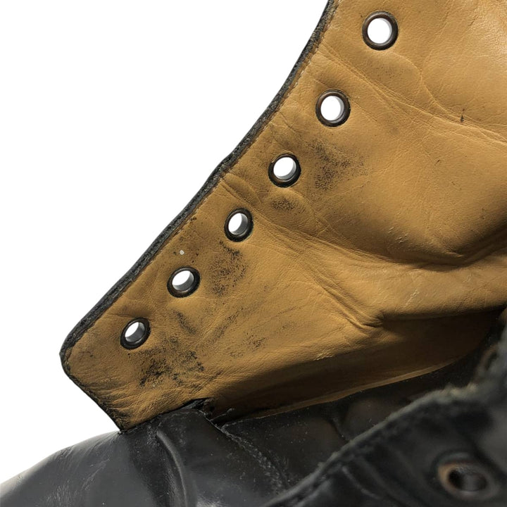 J.Crew 7 1/2" Leather Boots, Made in Italy Men's 25.5cm genuine leather black type Vintage Second Hand