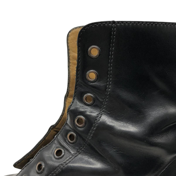 J.Crew 7 1/2" Leather Boots, Made in Italy Men's 25.5cm genuine leather black type Vintage Second Hand