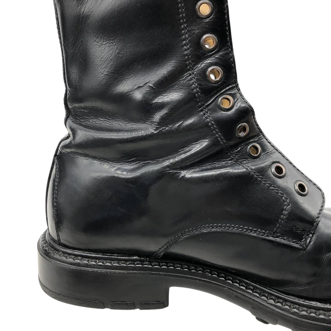 J.Crew 7 1/2" Leather Boots, Made in Italy Men's 25.5cm genuine leather black type Vintage Second Hand