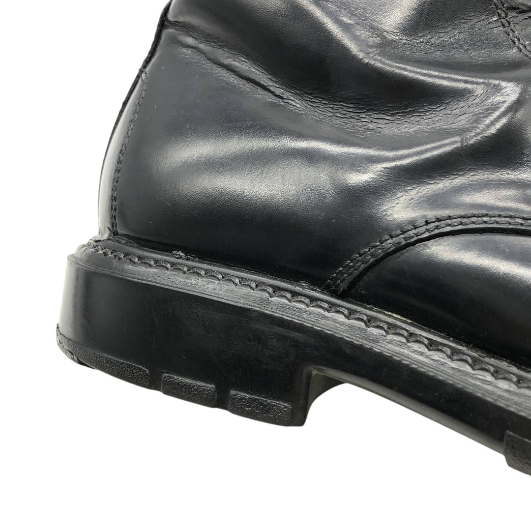 J.Crew 7 1/2" Leather Boots, Made in Italy Men's 25.5cm genuine leather black type Vintage Second Hand