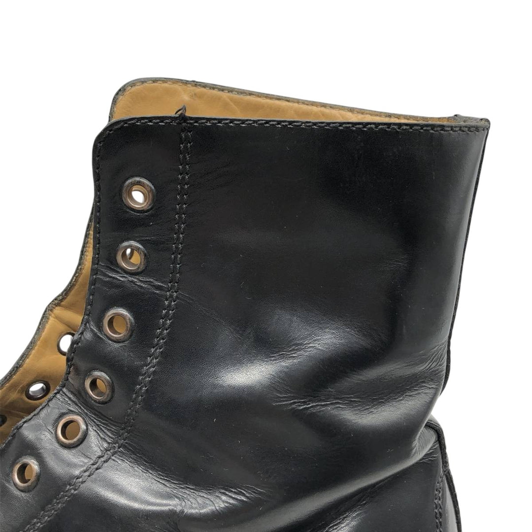 J.Crew 7 1/2" Leather Boots, Made in Italy Men's 25.5cm genuine leather black type Vintage Second Hand