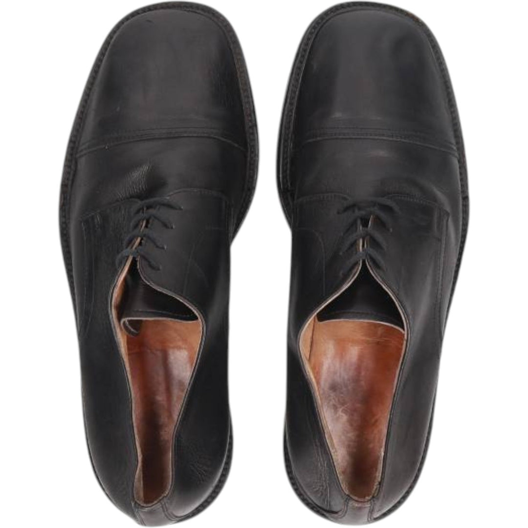 HARRYSON square toe straight tip shoes made in Italy size 41 Men's 27.5cm genuine leather black type Vintage Second Hand