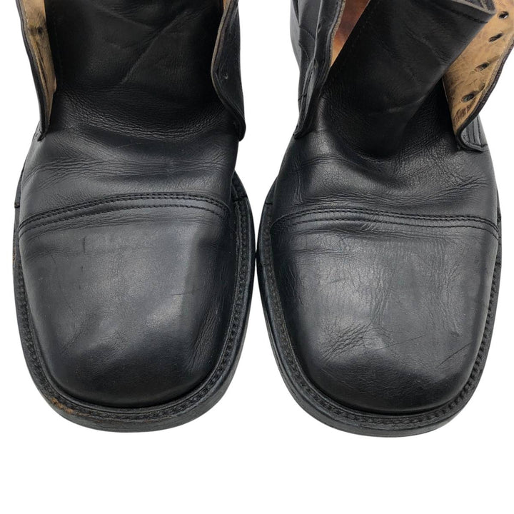 HARRYSON square toe straight tip shoes made in Italy size 41 Men's 27.5cm genuine leather black type Vintage Second Hand