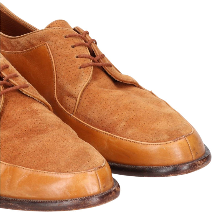 Bally Continentals U-tip shoes, Swiss made, size 10E Men's 28.5cm Genuine Leather Suede brown type Vintage Second Hand