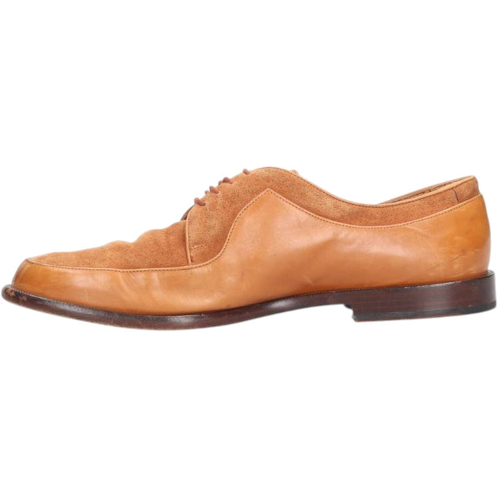 Bally Continentals U-tip shoes, Swiss made, size 10E Men's 28.5cm Genuine Leather Suede brown type Vintage Second Hand