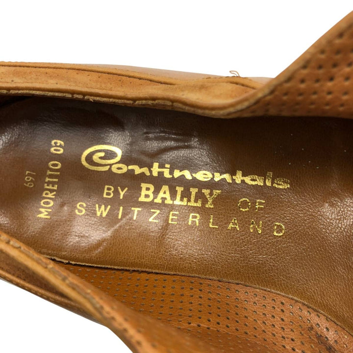 Bally Continentals U-tip shoes, Swiss made, size 10E Men's 28.5cm Genuine Leather Suede brown type Vintage Second Hand