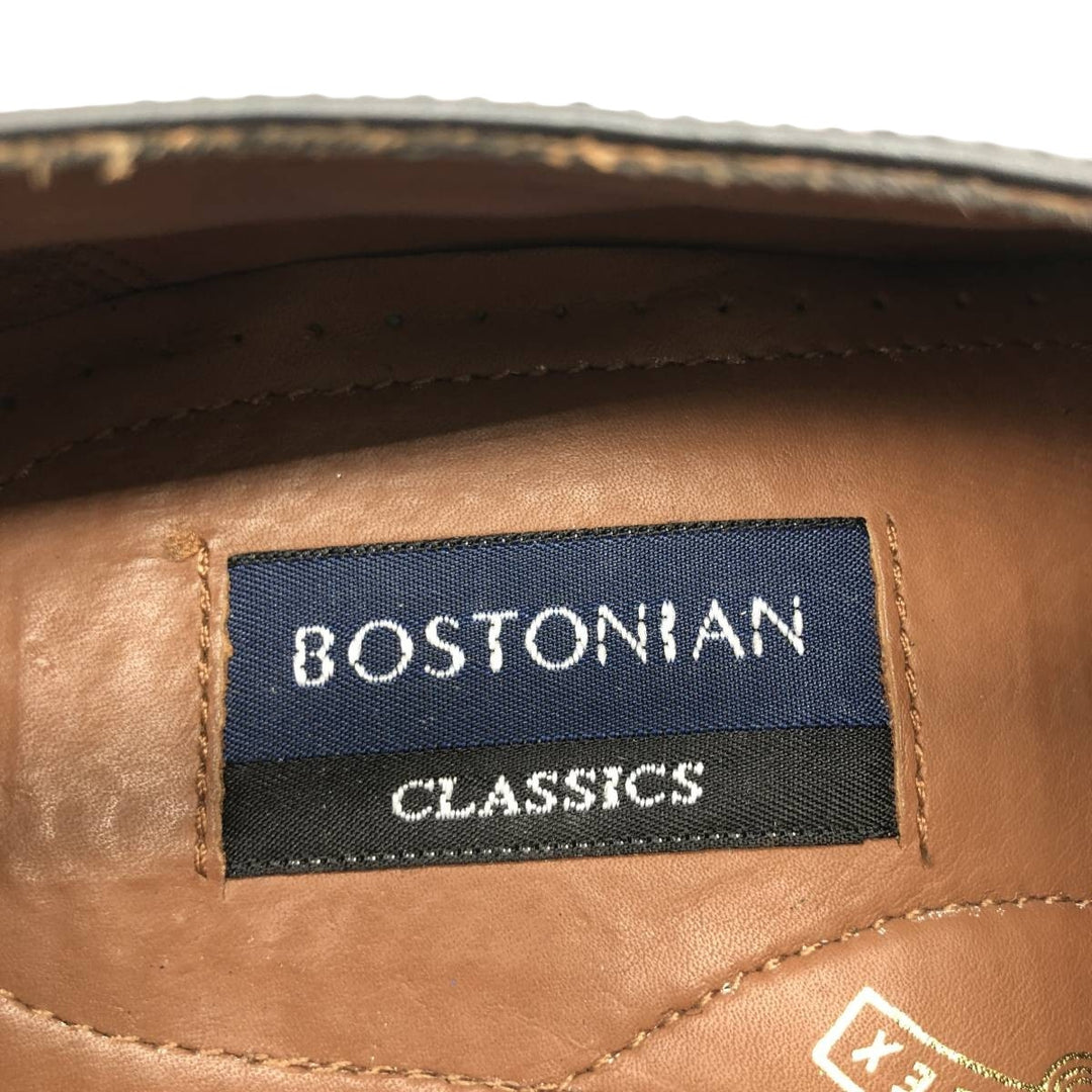 Bostonian Classics Straight Tip Shoes 9W Men's 27.0cm genuine leather black type Vintage Second Hand