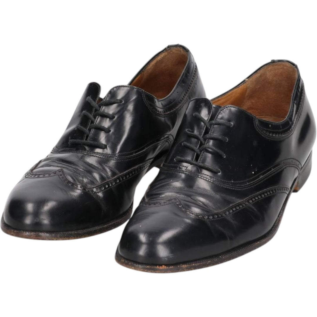 Bally Wingtip Shoes, Made in Italy, Size 10M Men's 28.5cm genuine leather black type Vintage Second Hand