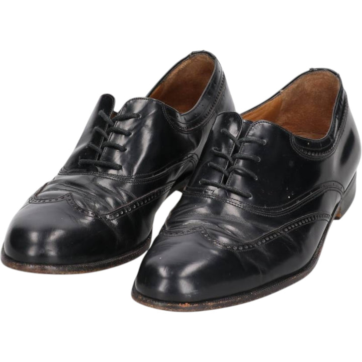 Bally Wingtip Shoes, Made in Italy, Size 10M Men's 28.5cm genuine leather black type Vintage Second Hand