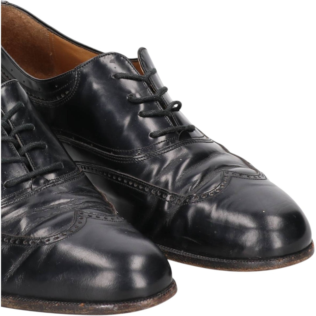 Bally Wingtip Shoes, Made in Italy, Size 10M Men's 28.5cm genuine leather black type Vintage Second Hand