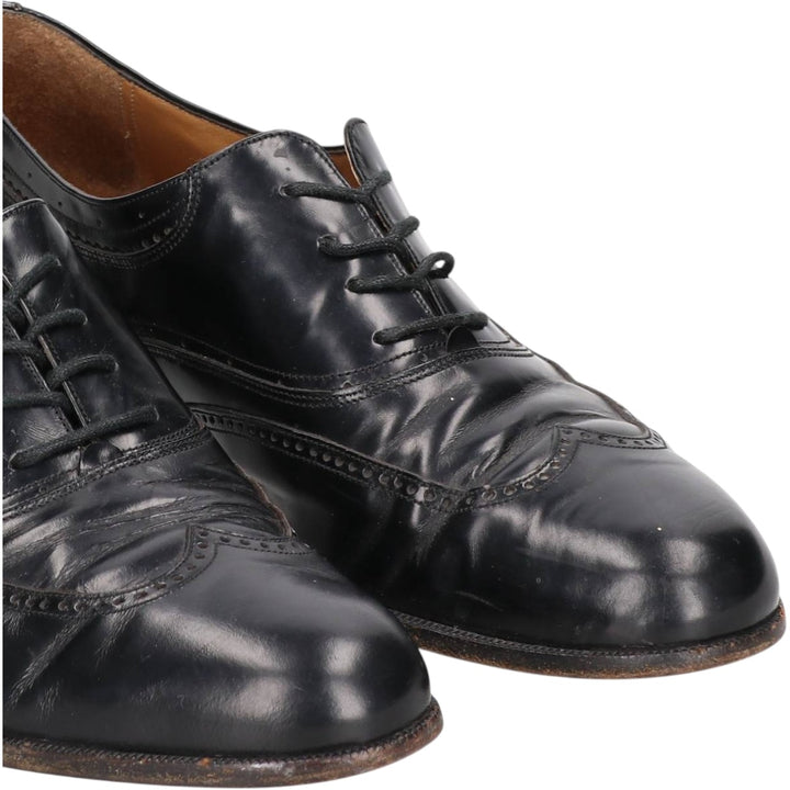 Bally Wingtip Shoes, Made in Italy, Size 10M Men's 28.5cm genuine leather black type Vintage Second Hand