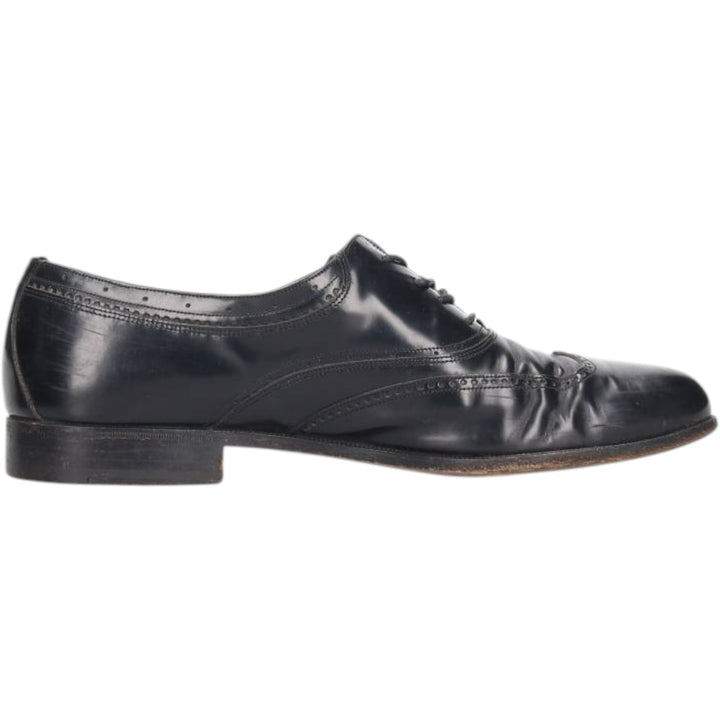 Bally Wingtip Shoes, Made in Italy, Size 10M Men's 28.5cm genuine leather black type Vintage Second Hand