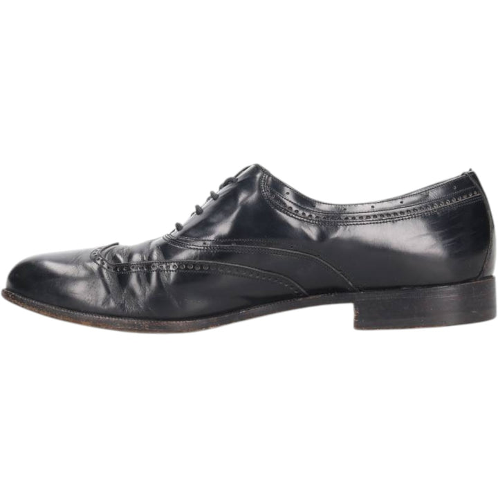 Bally Wingtip Shoes, Made in Italy, Size 10M Men's 28.5cm genuine leather black type Vintage Second Hand