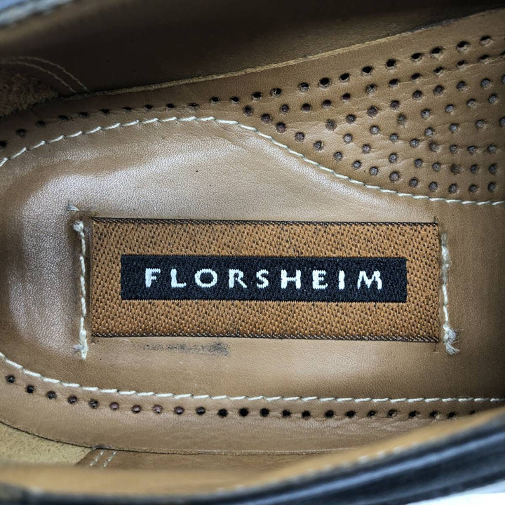 Florsheim U-tip shoes, size 10 B Men's 28.0cm unclear black type Vintage Second Hand
