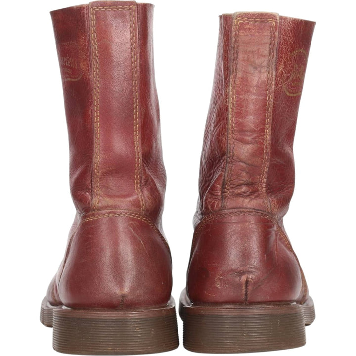 Dr. Martens Steel Toe 10-Eye Boots, Size 8 Men's 27.0cm unclear red type reddish brown Vintage Second Hand