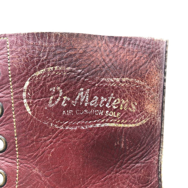 Dr. Martens Steel Toe 10-Eye Boots, Size 8 Men's 27.0cm unclear red type reddish brown Vintage Second Hand
