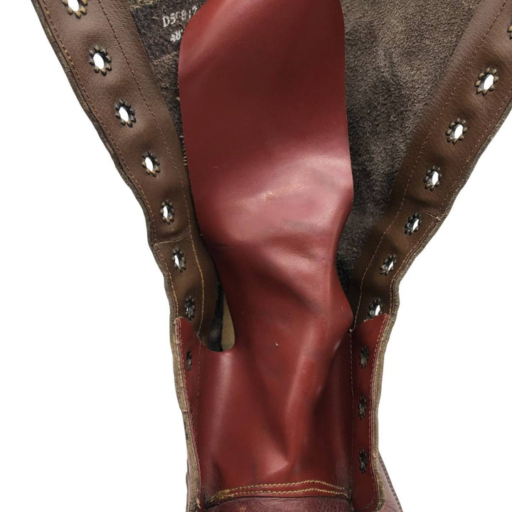 Dr. Martens Steel Toe 10-Eye Boots, Size 8 Men's 27.0cm unclear red type reddish brown Vintage Second Hand
