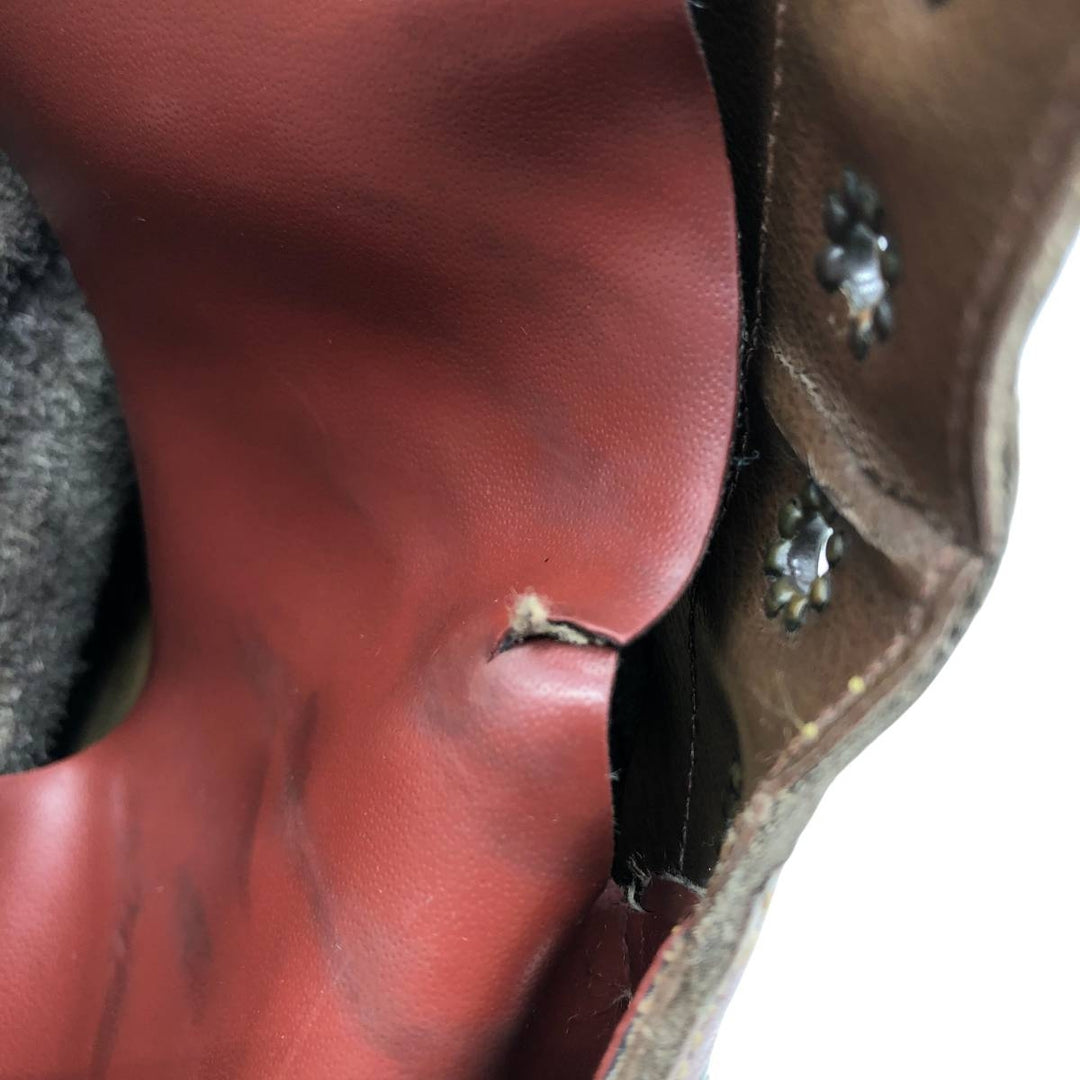 Dr. Martens Steel Toe 10-Eye Boots, Size 8 Men's 27.0cm unclear red type reddish brown Vintage Second Hand