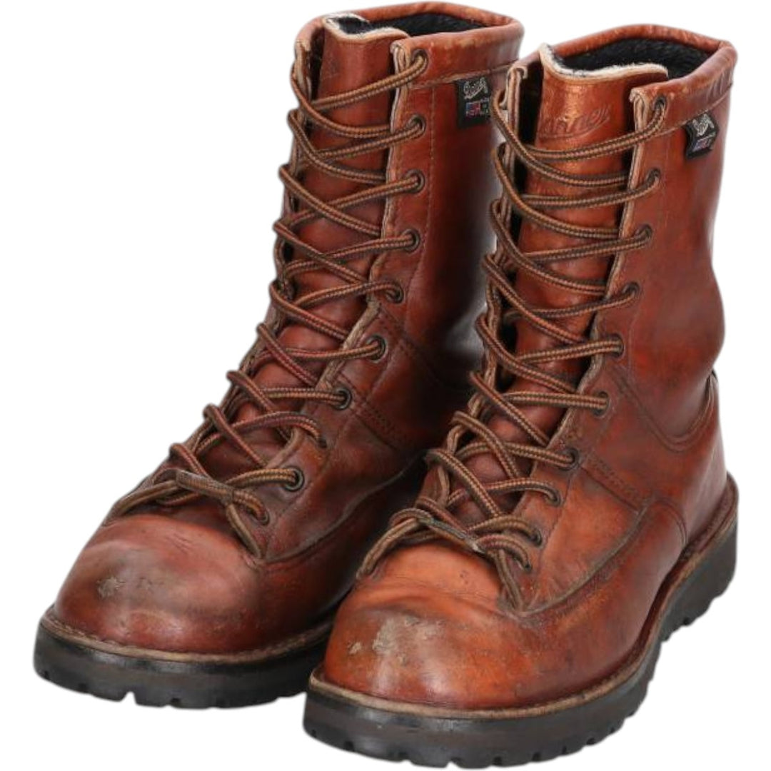 Vintage 1990s Danner Work Boots, Made in USA, Size 9, Men's, 10.6" (approx.) /saa014359 Men's 27.0cm genuine leather brown type Vintage Second Hand