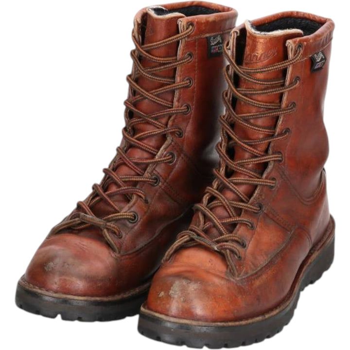 Vintage 1990s Danner Work Boots, Made in USA, Size 9, Men's, 10.6" (approx.) /saa014359 Men's 27.0cm genuine leather brown type Vintage Second Hand