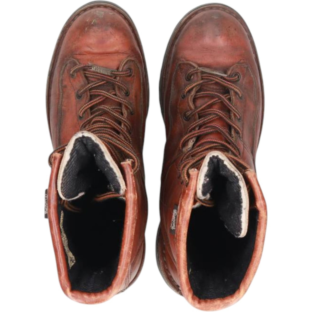 Vintage 1990s Danner Work Boots, Made in USA, Size 9, Men's, 10.6" (approx.) /saa014359 Men's 27.0cm genuine leather brown type Vintage Second Hand