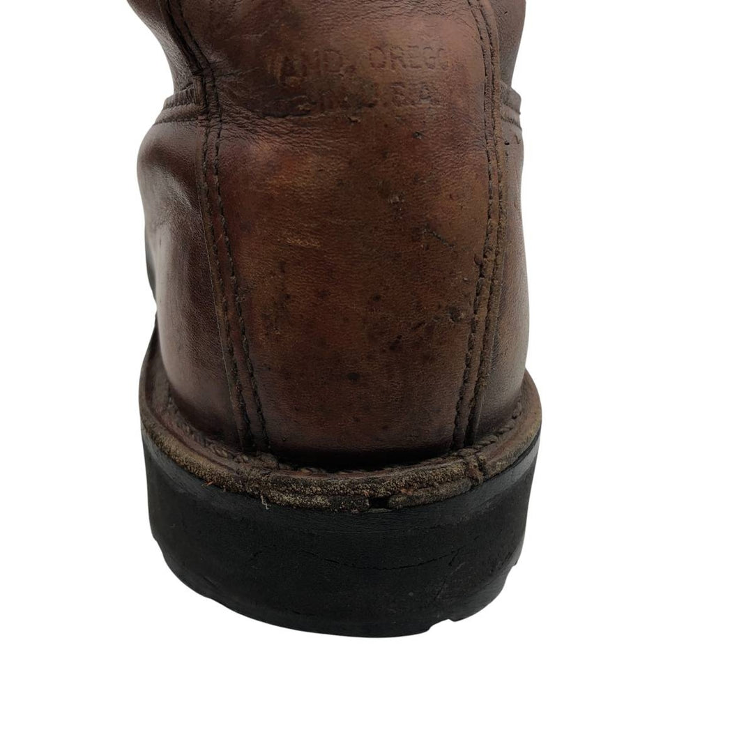 Vintage 1990s Danner Work Boots, Made in USA, Size 9, Men's, 10.6" (approx.) /saa014359 Men's 27.0cm genuine leather brown type Vintage Second Hand