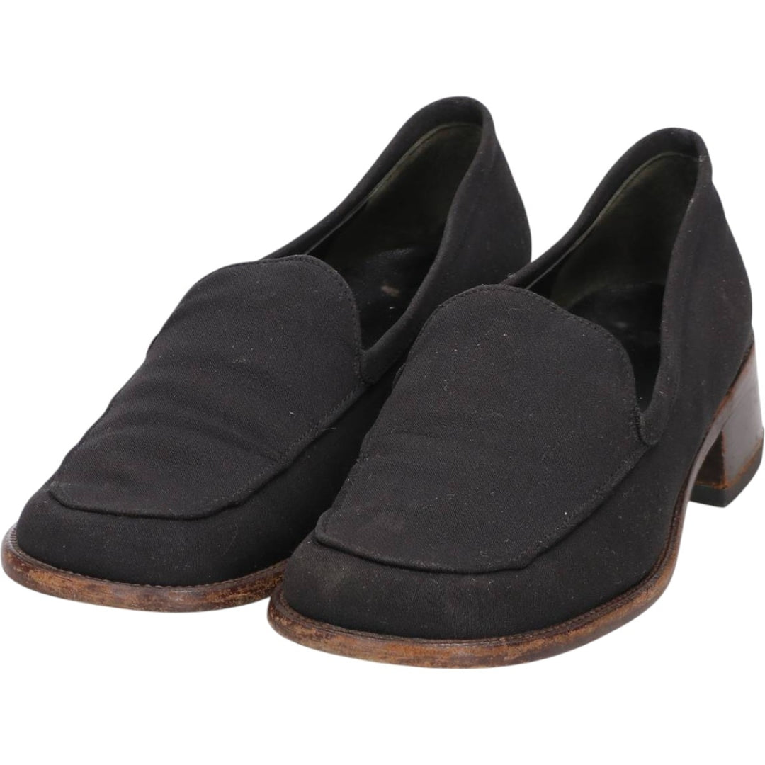 PRADA PRADA Vamp Loafer 35 Women's 22.5cm canvas black type Vintage Second Hand