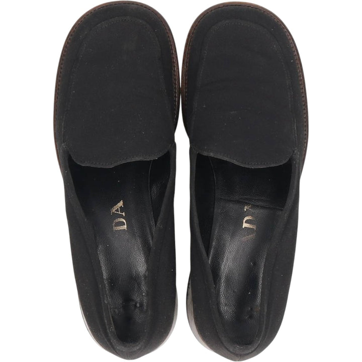 PRADA PRADA Vamp Loafer 35 Women's 22.5cm canvas black type Vintage Second Hand