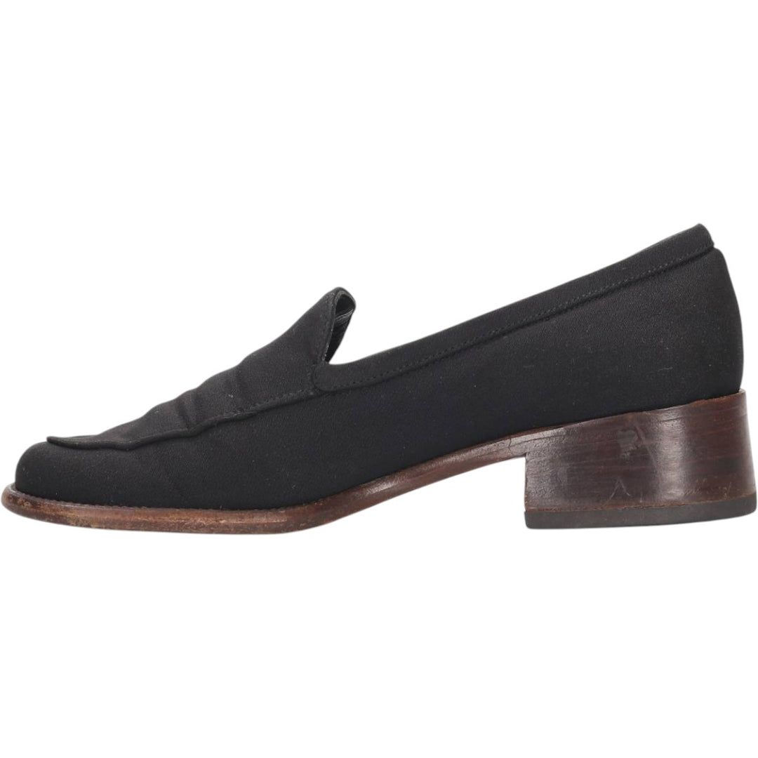 PRADA PRADA Vamp Loafer 35 Women's 22.5cm canvas black type Vintage Second Hand
