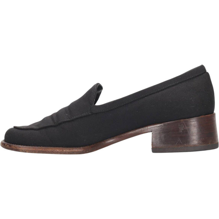 PRADA PRADA Vamp Loafer 35 Women's 22.5cm canvas black type Vintage Second Hand