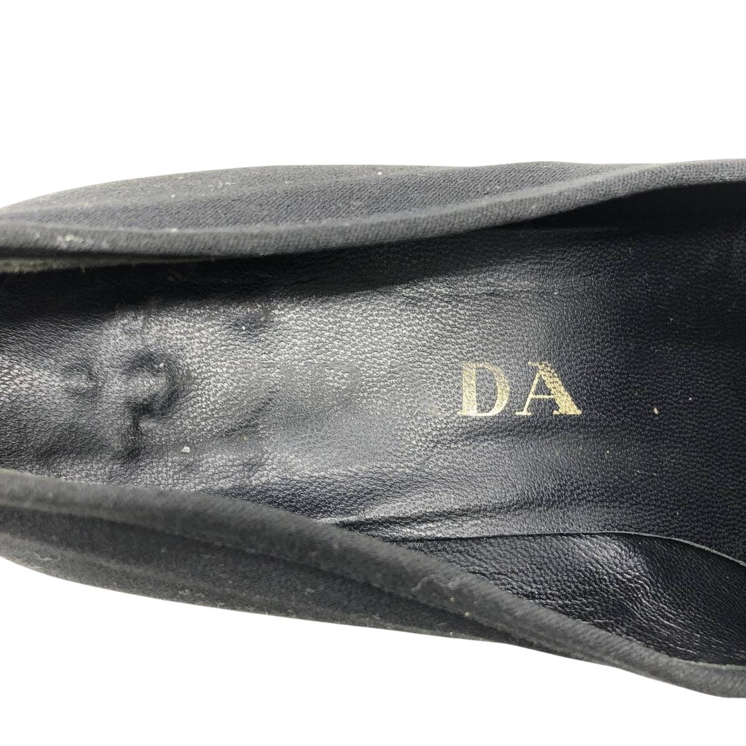 PRADA PRADA Vamp Loafer 35 Women's 22.5cm canvas black type Vintage Second Hand