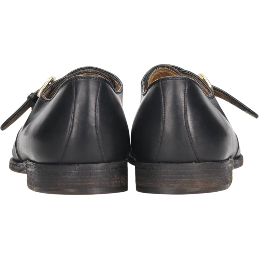 Cole Haan Monk Strap Shoes, Made in Italy, Size 8E Women's 25.0cm genuine leather black type Vintage Second Hand