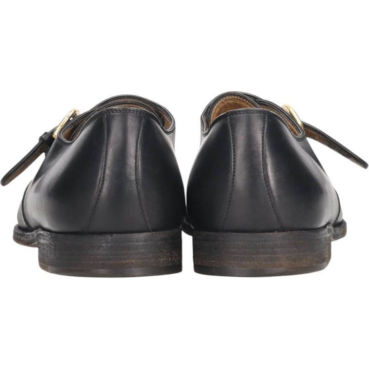 Cole Haan Monk Strap Shoes, Made in Italy, Size 8E Women's 25.0cm genuine leather black type Vintage Second Hand
