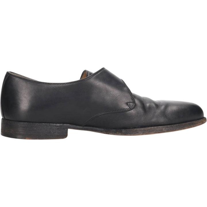 Cole Haan Monk Strap Shoes, Made in Italy, Size 8E Women's 25.0cm genuine leather black type Vintage Second Hand