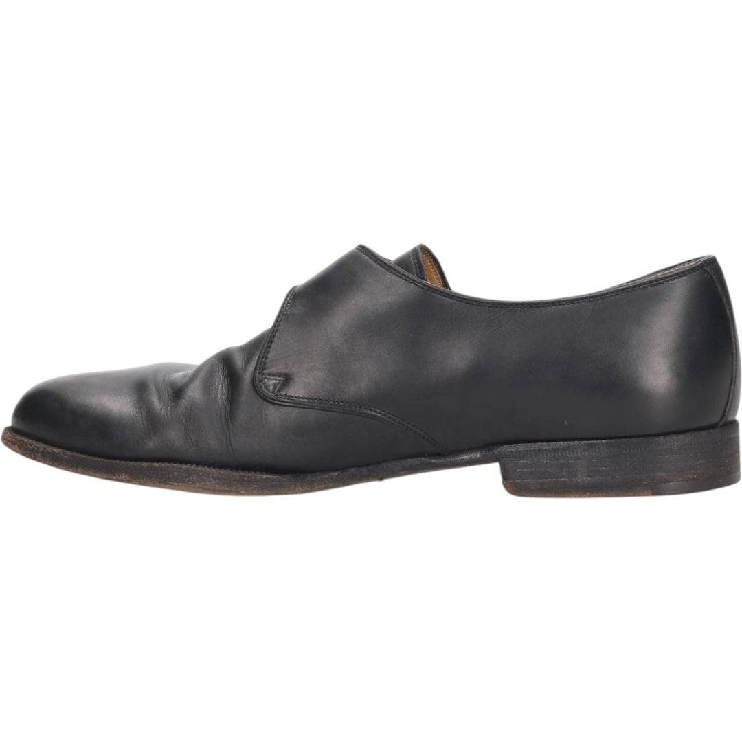 Cole Haan Monk Strap Shoes, Made in Italy, Size 8E Women's 25.0cm genuine leather black type Vintage Second Hand