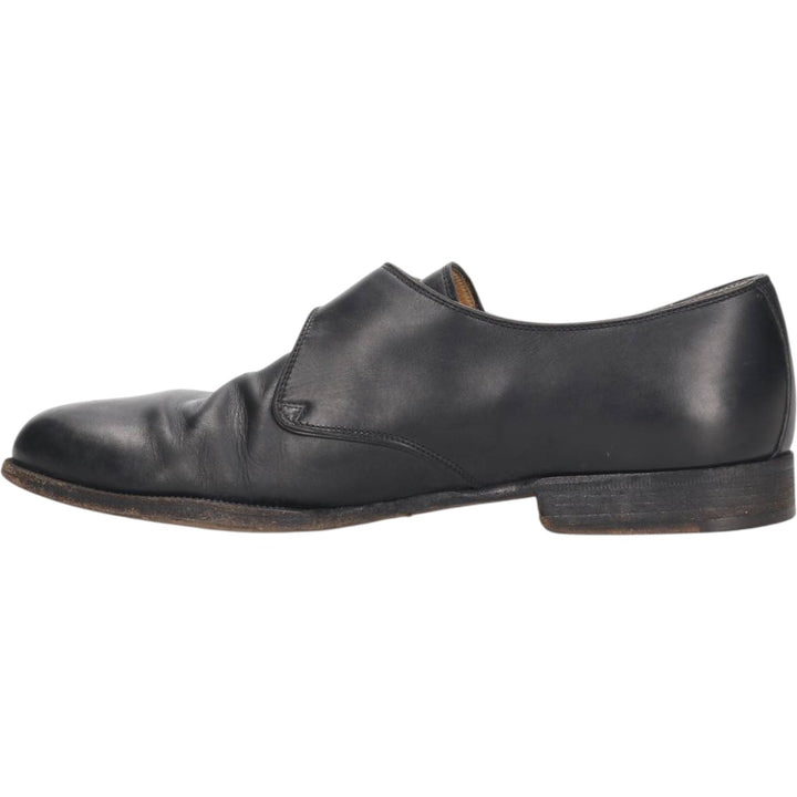 Cole Haan Monk Strap Shoes, Made in Italy, Size 8E Women's 25.0cm genuine leather black type Vintage Second Hand